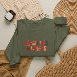 Bonfire Nights Crewneck Sweatshirt, Cozy Fall Campfire Graphic - Sweatshirts