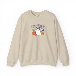 Boo Season Sweatshirt, Cute Ghost Halloween Crewneck - Sweatshirts