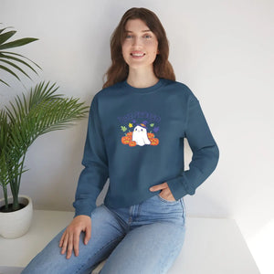 Boo Season Sweatshirt, Cute Ghost Halloween Crewneck - Sweatshirts