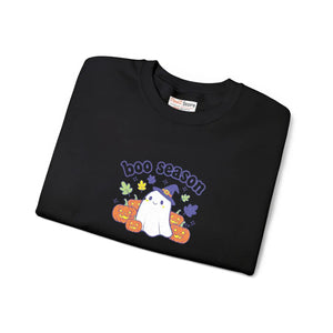 Boo Season Sweatshirt, Cute Ghost Halloween Crewneck - Sweatshirts