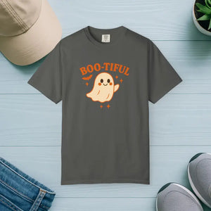 Cute Halloween Tee - Playful Ghost Pumpkin Spice Fall Top - Dipaliz - Pepper / s - T-shirts