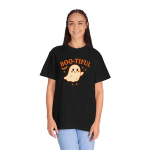 Cute Halloween Tee - Playful Ghost Pumpkin Spice Fall Top - Dipaliz - T-shirts