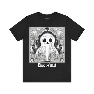 Unisex Jersey Short Sleeve Tee - Boo Yall Halloween Cotton - Dipaliz - T-shirts