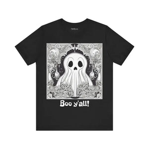 Unisex Jersey Short Sleeve Tee - Boo Yall Halloween Cotton - Dipaliz - T-shirts