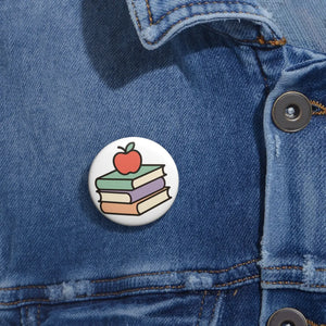 Premium Book Lover Pin - Teacher Appreciation Metal - Dipaliz - Pinback Buttons