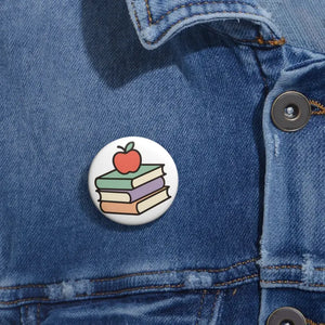 Book Lover Pin - Premium Literary Gifts Teacher Appreciation - Dipaliz - 1.25’’ - Pinback Buttons