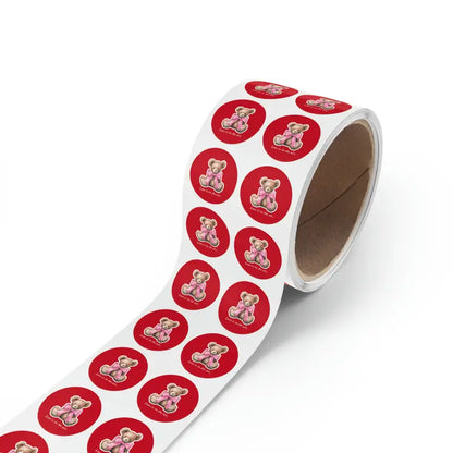 Boost your Brand with Durable Round Sticker Label Rolls - 1’’ x / 50 Pcs / Glossy Paper Products