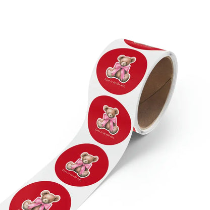 Boost your Brand with Durable Round Sticker Label Rolls - 2’’ × / 50 Pcs / Glossy Paper Products