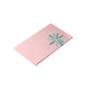 Blue Flower Post-it Notes - Stylish Desk Essential - Dipaliz - 10’’ x 6’’ / White - Sticky
