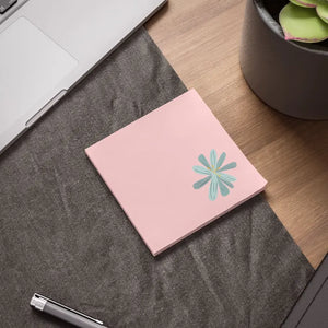 Blue Flower Post-it Notes - Stylish Desk Essential - Dipaliz - Sticky