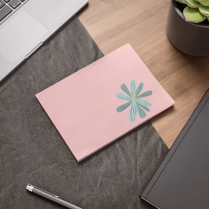 Blue Flower Post-it Notes - Stylish Desk Essential - Dipaliz - Sticky