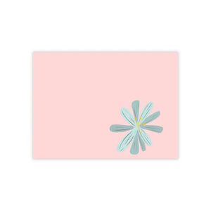 Blue Flower Post-it Notes - Stylish Desk Essential - Dipaliz - Sticky