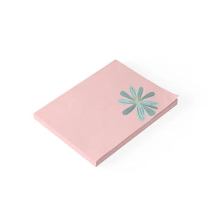 Blue Flower Post-it Notes - Stylish Desk Essential - Dipaliz - 4’’ x 3’’ / White - Sticky