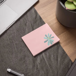Blue Flower Post-it Notes - Stylish Desk Essential - Dipaliz - Sticky