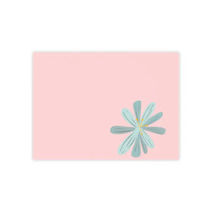 Blue Flower Post-it Notes - Stylish Desk Essential - Dipaliz - Sticky