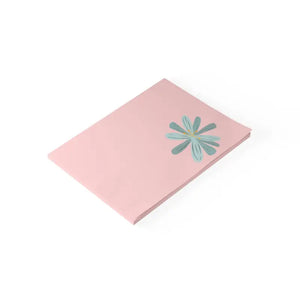 Blue Flower Post-it Notes - Stylish Desk Essential - Dipaliz - 8’’ x 6’’ / White - Sticky