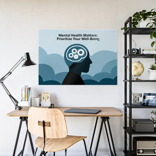 High-gloss Posters for your Mental Health Sanctuary - 46.8’’ x 33.1’’ (horizontal) / Glossy Poster