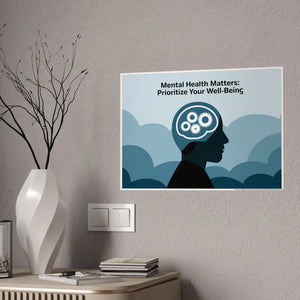 Mental Health Sanctuary High Gloss Poster Paper Dipaliz - Posters