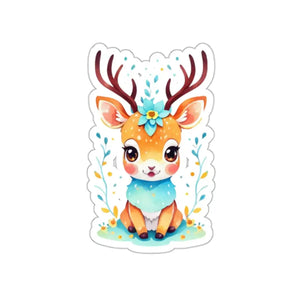 Cute Deer Adhesive Stickers - Fashion Flair Fun - Dipaliz - 2’’ × / White - Decorative