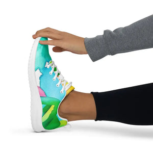 Women’s Athletic Shoes Multicolored Watercolor Style - Dipaliz - Sneakers