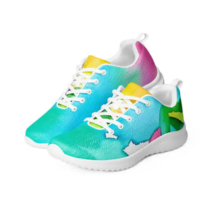 Women’s Athletic Shoes Multicolored Watercolor Style - Dipaliz - Sneakers