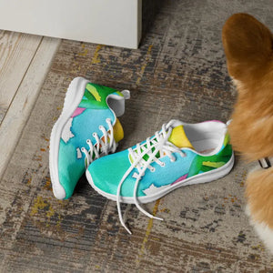 Women’s Athletic Shoes Multicolored Watercolor Style - Dipaliz - Sneakers