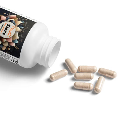 Boost Performance with our Herbal Power Supplement - White Bottle + Cap / Unflavored / 60 Vegetable Capsules Food