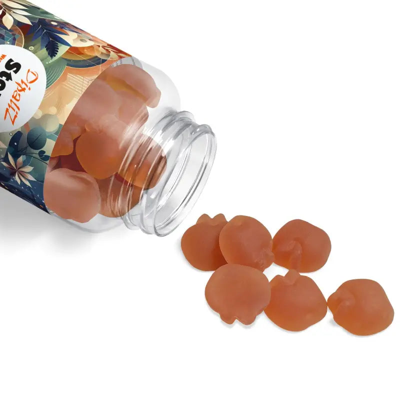 Boost your Workout with Apple Cider Vinegar Gummies - Clear Bottle + Black Cap / Multiple Fruits / 60 (vegan) Food