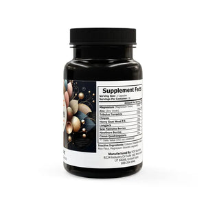 Magnesium Supplement - Workout Fuel with & Zinc - Dipaliz - Black Bottle + Cap / Unflavored / 90 Vegetable Capsules
