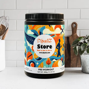 Watermelon Pre-workout with Dicreatine Malate by Dipaliz - Black Jar + Lid / Net Wt 10.58 Oz (300g) - Protein