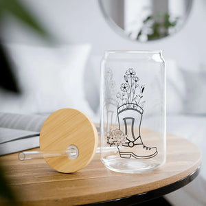 Wildflower Sipper Glass - Tritan Straw 16 Oz - Dipaliz - Tumblers