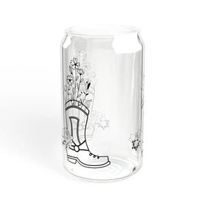 Wildflower Sipper Glass - Tritan Straw 16 Oz - Dipaliz - Tumblers