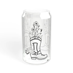 Wildflower Sipper Glass - Tritan Straw 16 Oz - Dipaliz - Tumblers