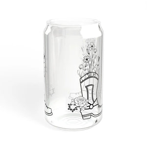 Wildflower Sipper Glass - Tritan Straw 16 Oz - Dipaliz - Tumblers