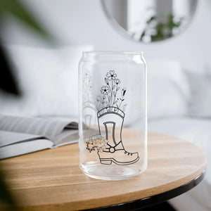 Wildflower Sipper Glass - Tritan Straw 16 Oz - Dipaliz - Tumblers