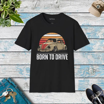 Born to Drive Unisex Softstyle Tee - Ultimate Comfort & Style - Black / s T-shirt