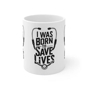 Life Saving Stethoscope Mug Ceramic Medical Hero Gift - Dipaliz - Mugs
