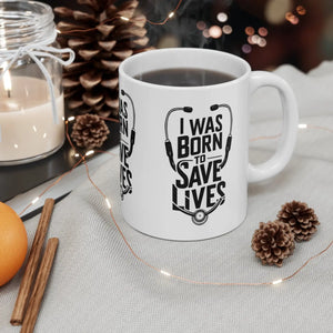 Life Saving Stethoscope Mug Ceramic Medical Hero Gift - Dipaliz - Mugs
