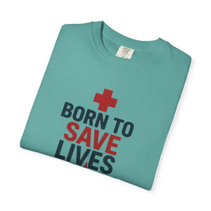 Unisex Essential Tee Garment-dyed Cotton Save Lives - Dipaliz - T-shirts