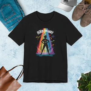 Unisex Jersey Tee Flaunt your Standout Style Born - Dipaliz - Black / s - T-shirts