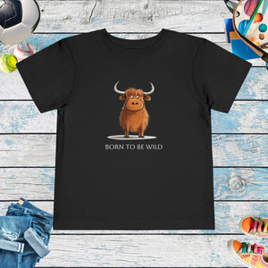 Wild Bull Toddler Tee - Soft Airlume Combed Cotton - Dipaliz - T-shirts - 2t