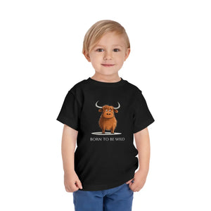 Wild Bull Toddler Tee - Soft Airlume Combed Cotton - Dipaliz - T-shirts - 2t