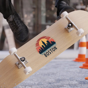 Vibrant Boston Skyline Outdoor Sticker Water-resistant Vinyl - Dipaliz - Decorative Stickers