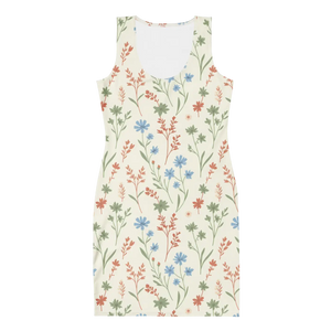 Red Floral Bodycon – Recycled Midi Dress - Dipaliz - Dresses - s