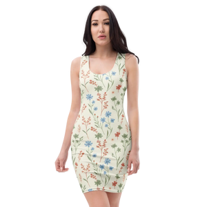 green emerald velvet dress Floral Print Flutter Sleeve Side Split Maxi Formal Dress main image 0
