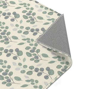 Eucalyptus Area Rug - Soft Green Leaf Botanical Design - Dipaliz - Rugs