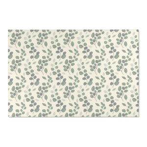 Eucalyptus Area Rug - Soft Green Leaf Botanical Design - Dipaliz - 72’’ × 48’’ - Rugs