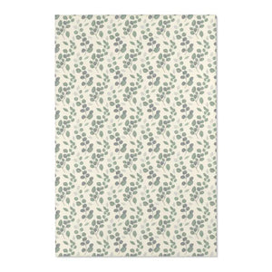 Eucalyptus Area Rug - Soft Green Leaf Botanical Design - Dipaliz - 48’’ × 72’’ - Rugs