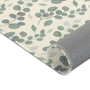 Eucalyptus Area Rug - Soft Green Leaf Botanical Design - Dipaliz - Rugs