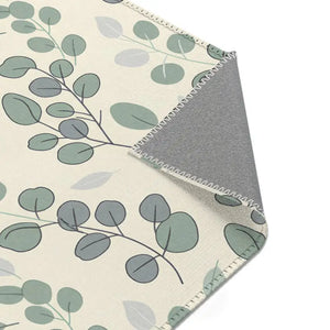 Eucalyptus Area Rug - Soft Green Leaf Botanical Design - Dipaliz - Rugs